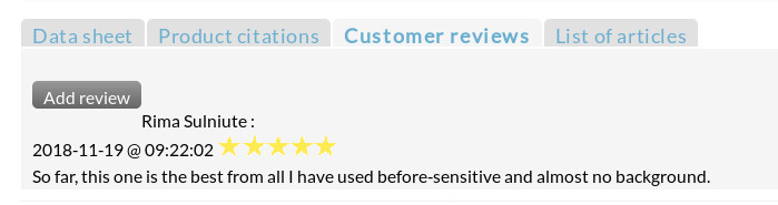 Customer review note