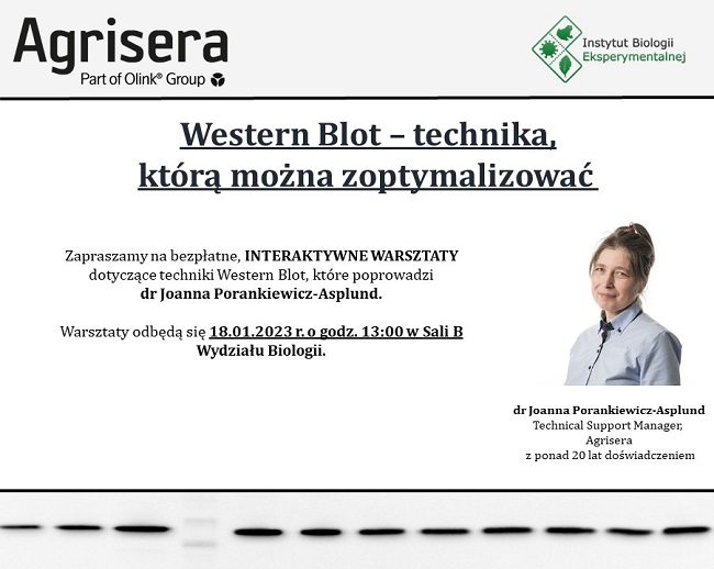 Agrisera Western blot workshop, Institute of Experimental Cell Biology, UAM Poznan, Poland