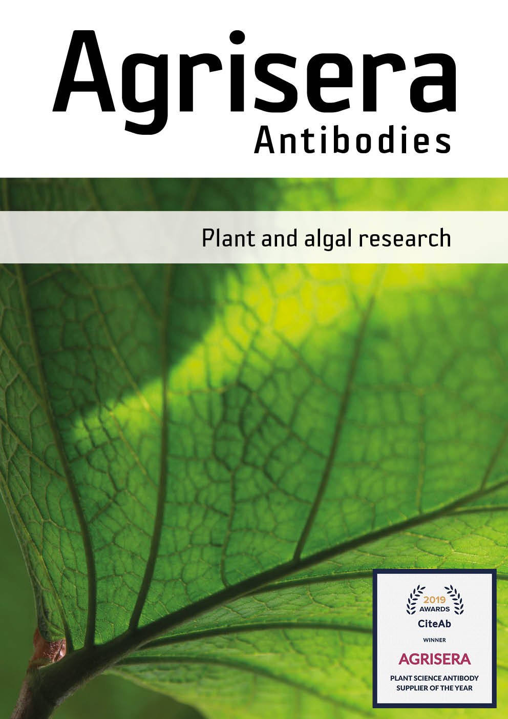 Agrisera plant and secondary antibody product catalog
