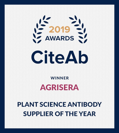 Agrisera Awarded by CiteAB