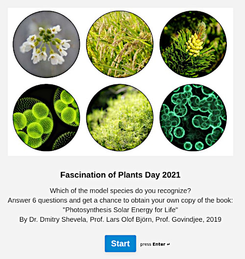 Agrisera Fascination of Plants Day 2021 Quiz