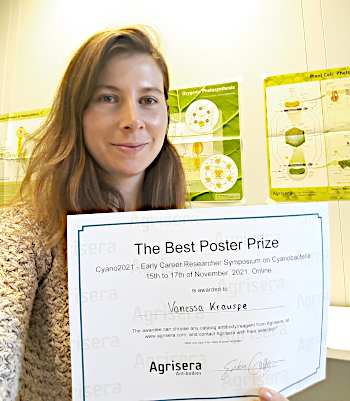 Awardee of Agrisera Best Poster Prize on Cyano2021 online meeting