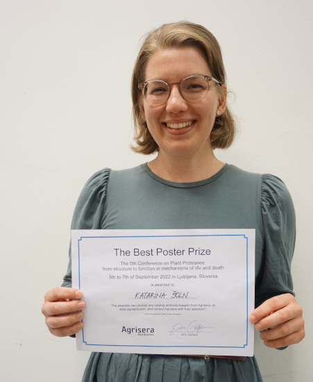 Agrisera Best Poster Awardee Plant Proteases 2022