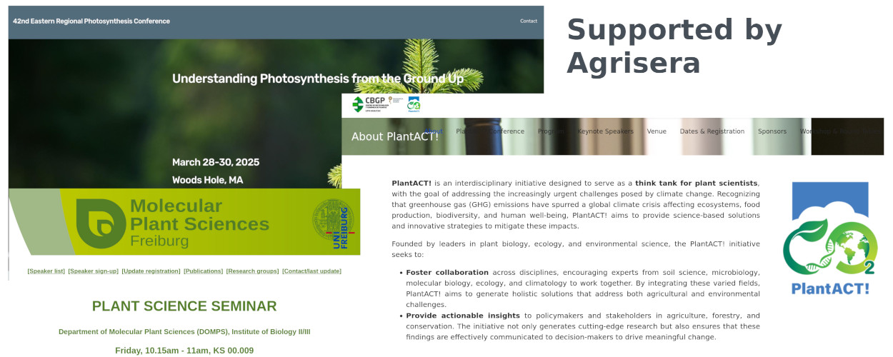 Conferences supported by Agrisera in March and April 2025