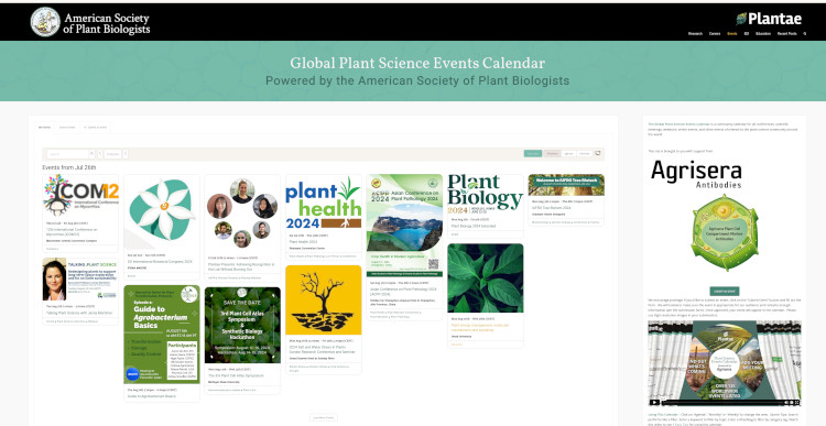 Global Plant Events Calendar July 2024