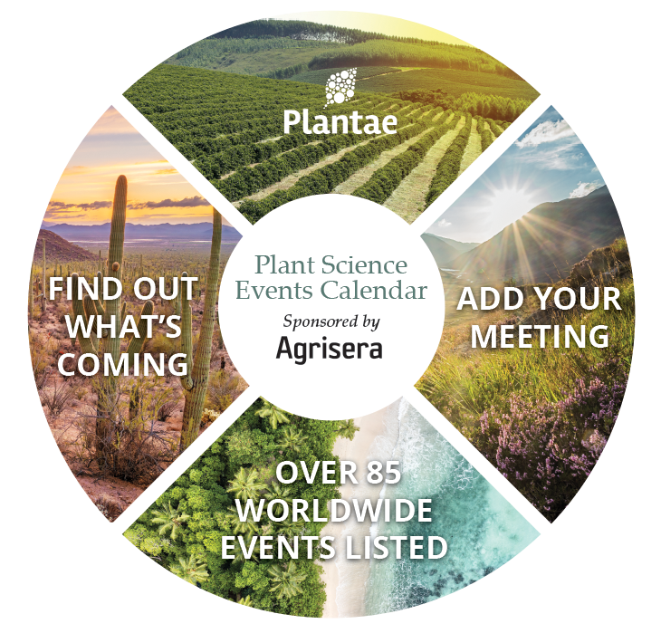 The Global Plant Science Events Calendar postcard