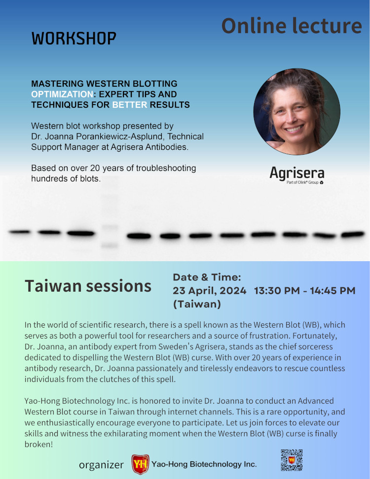 Agrisera Western blot workshop for researchers in Taiwan, part I