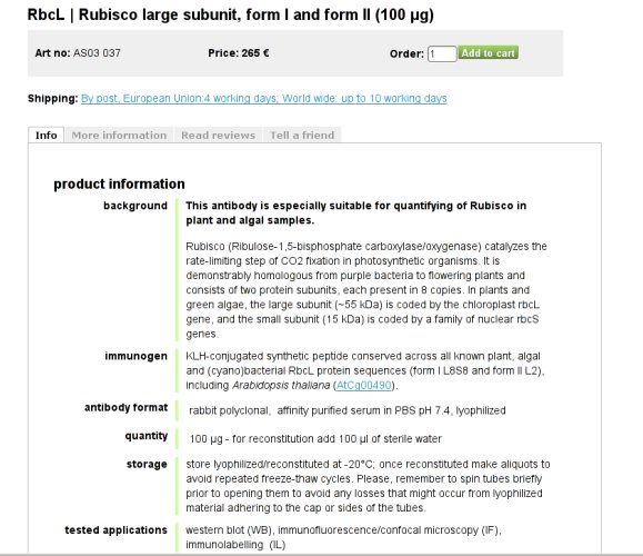 New layout for Agrisera product information sheets